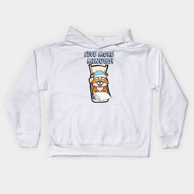 Lazy hamster cant get out of bed Kids Hoodie by Pet Station